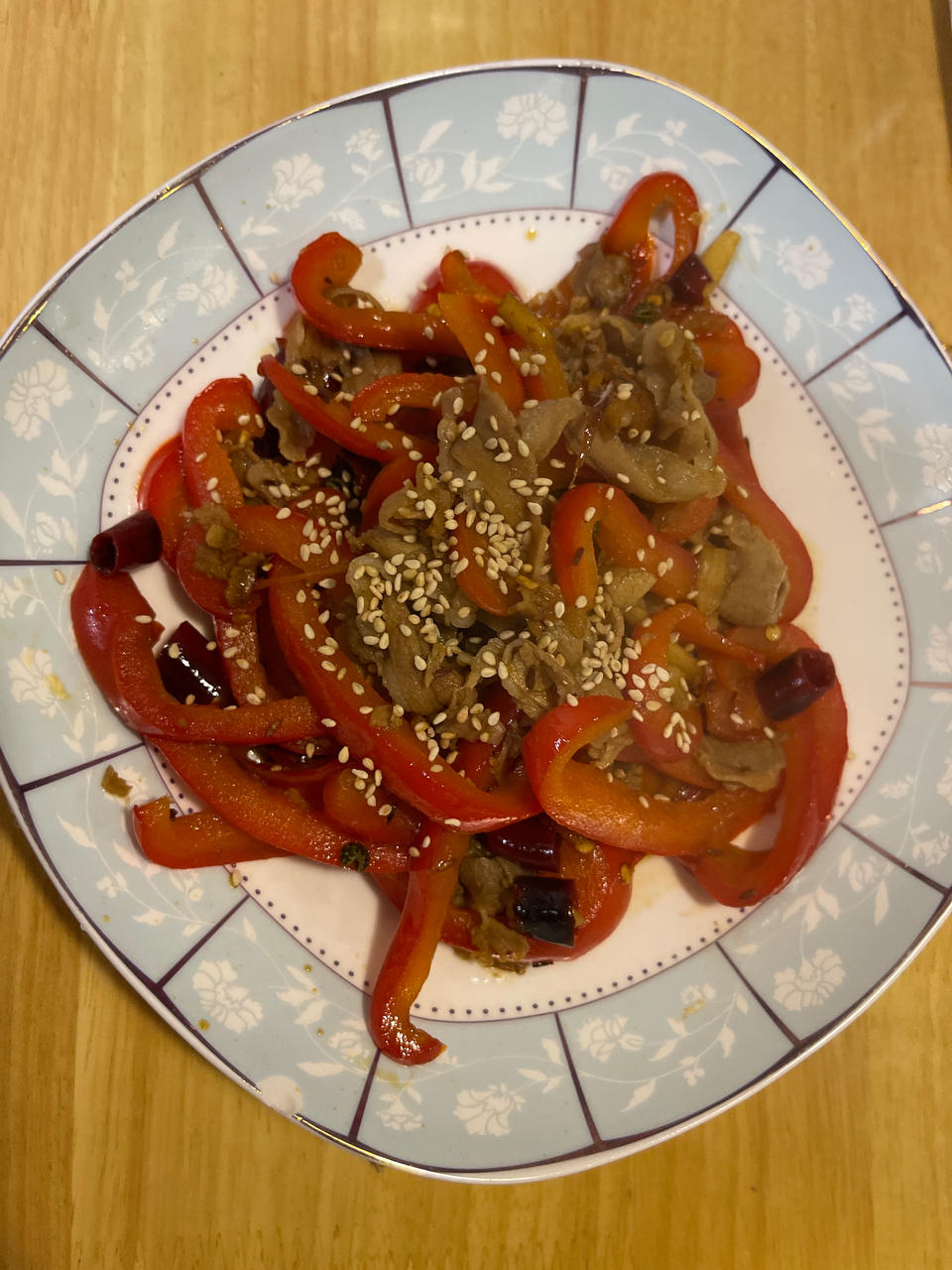 葱爆孜然羊肉卷