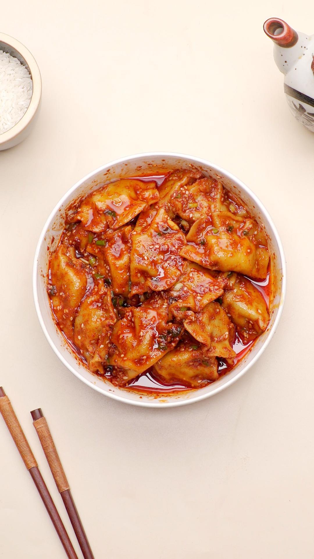 红油干拌饺子的做法