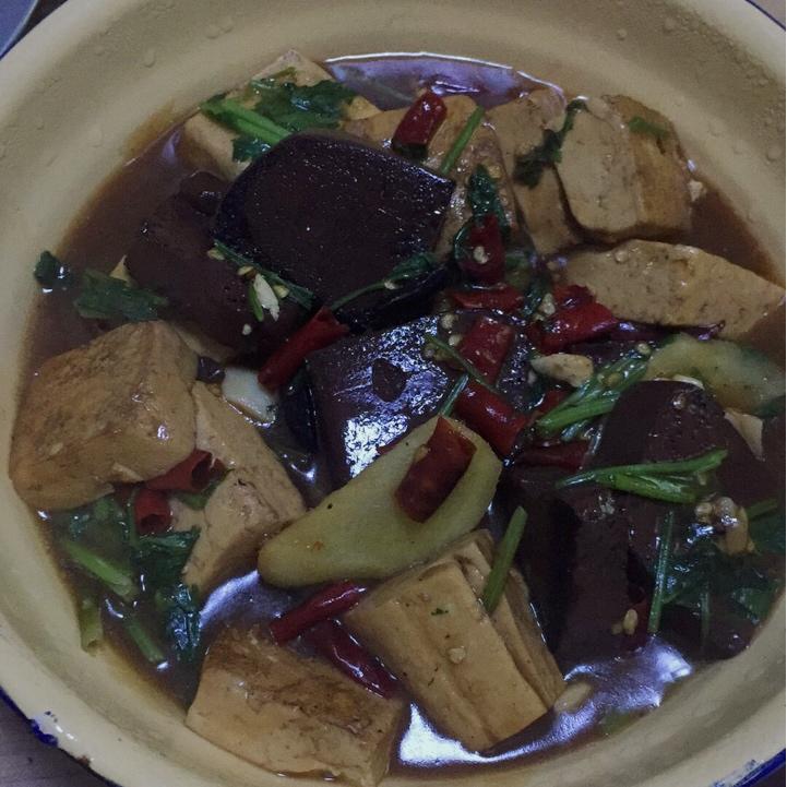 麻辣猪血烧豆腐