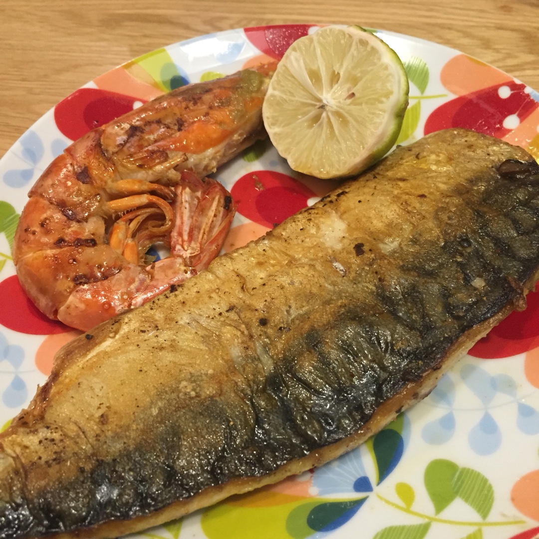 日式盐烤青花鱼