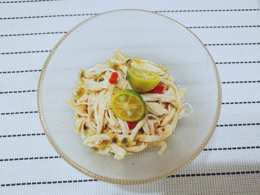 百香果柠檬鸡丝