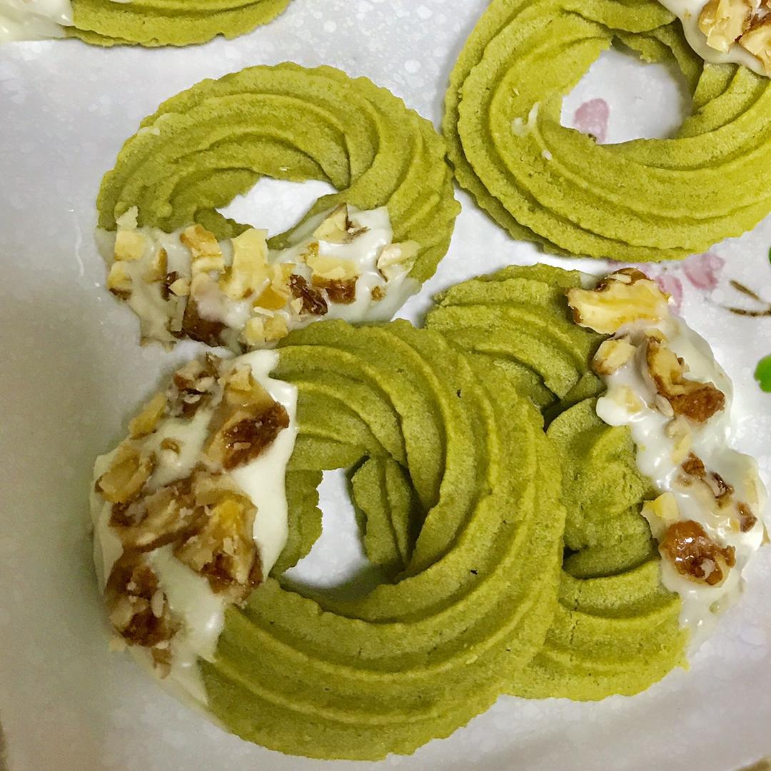 【圣诞花环】抹茶曲奇