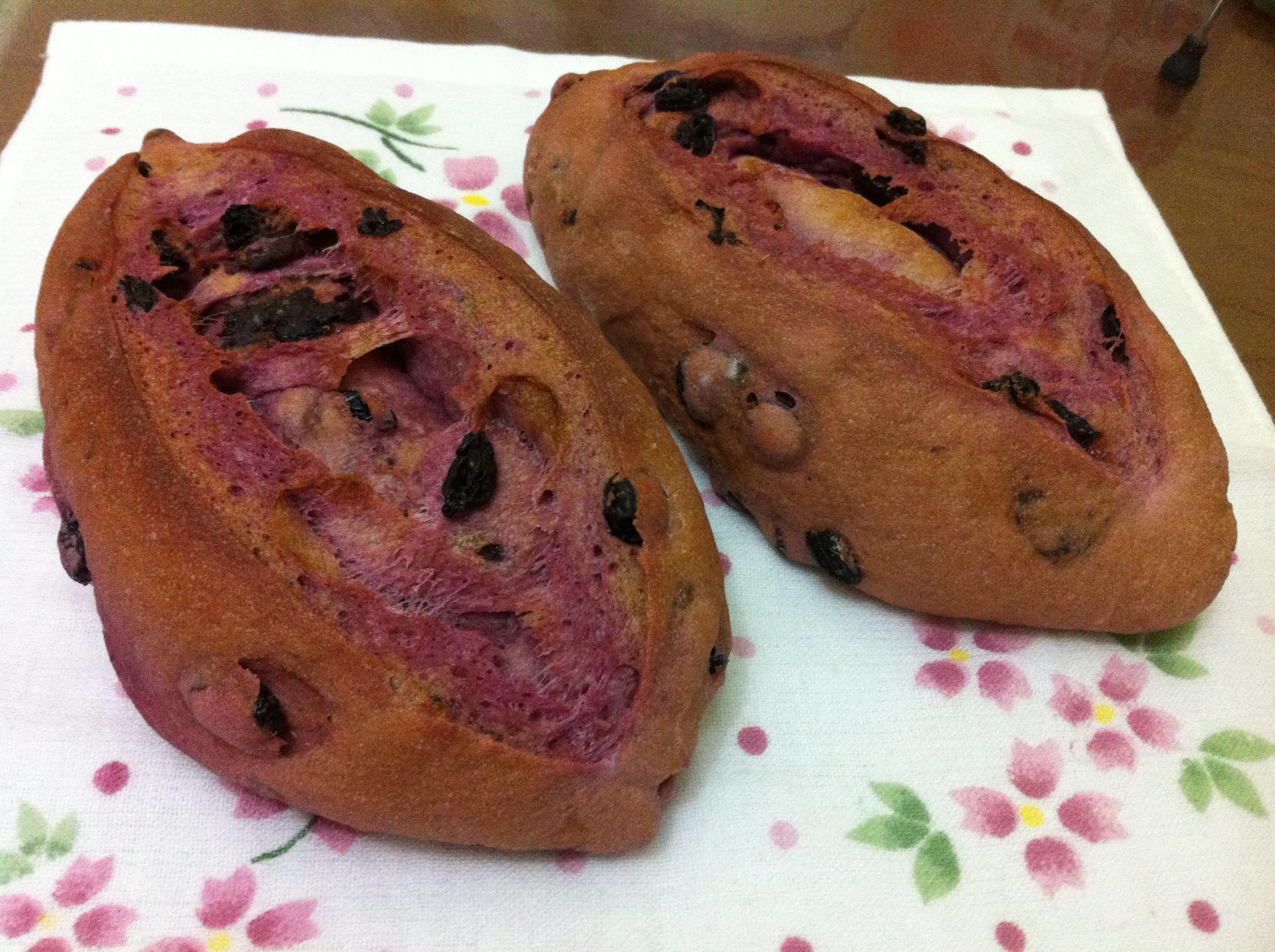 胡涓涓的紫薯葡萄干面包的做法