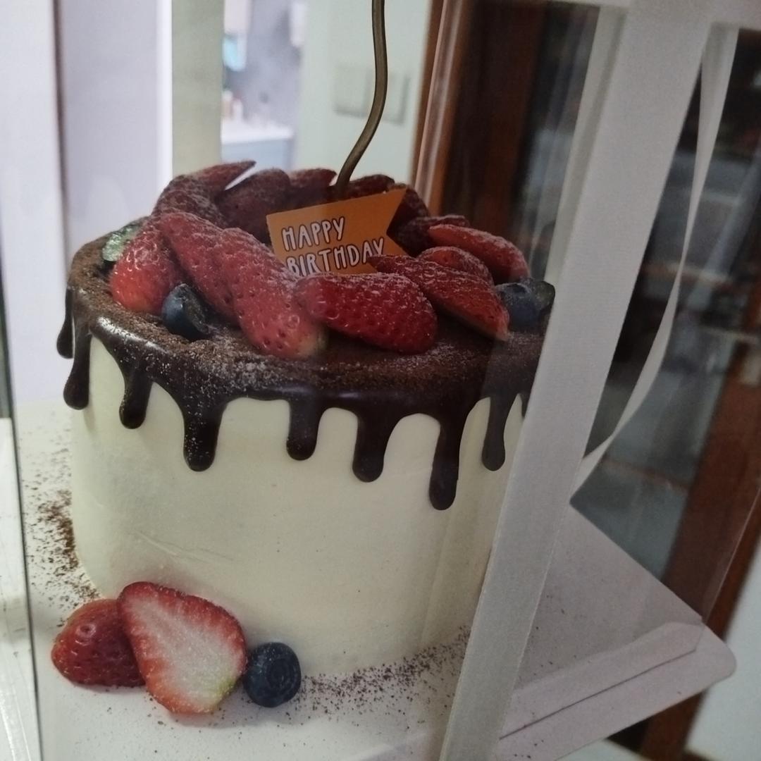 巧克力淋面格子蛋糕