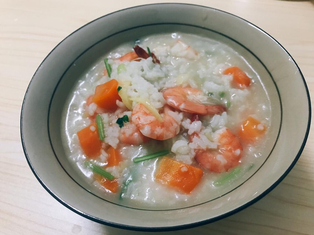 鲜虾砂锅粥
