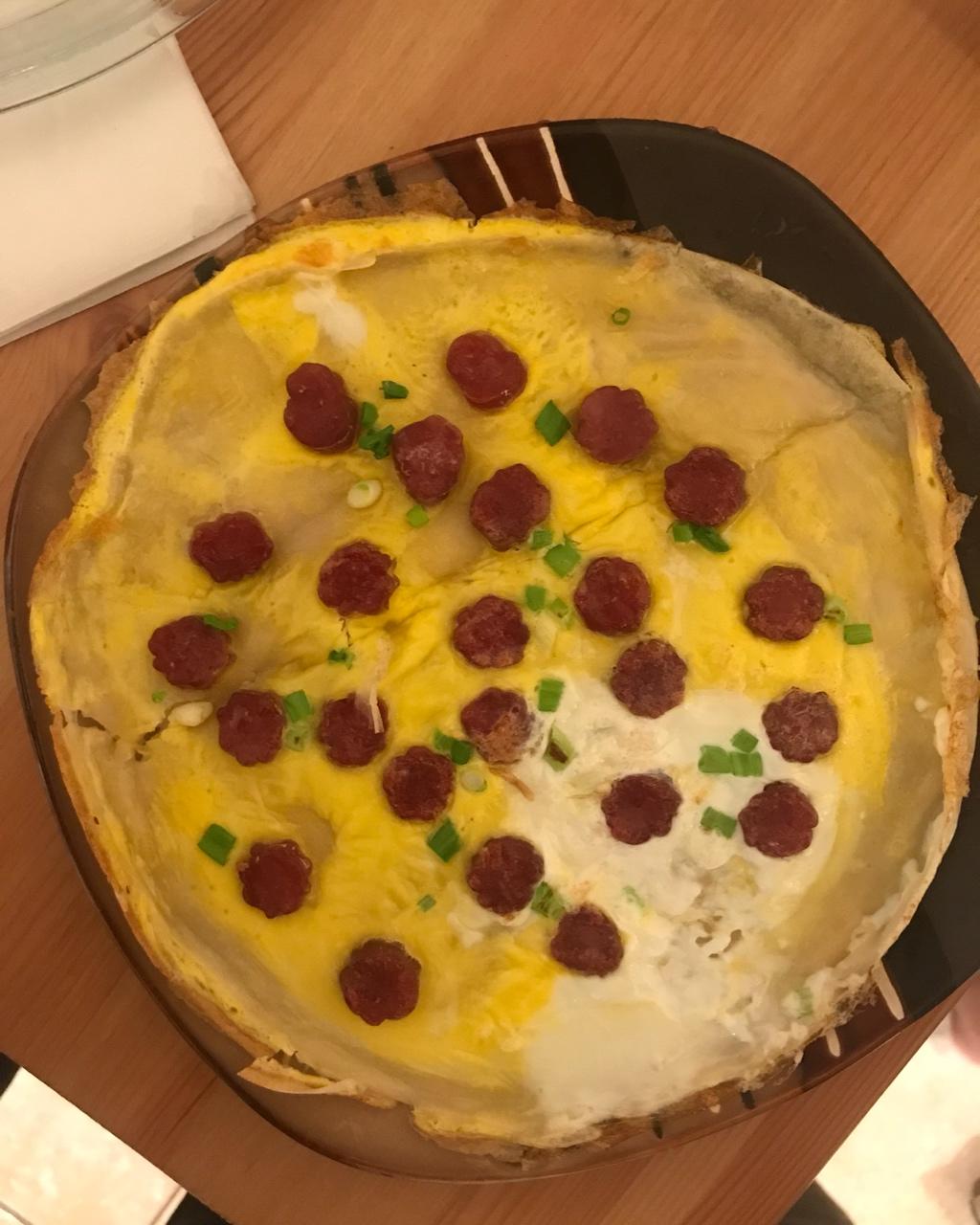 香肠（腊肠）鸡蛋煎饼