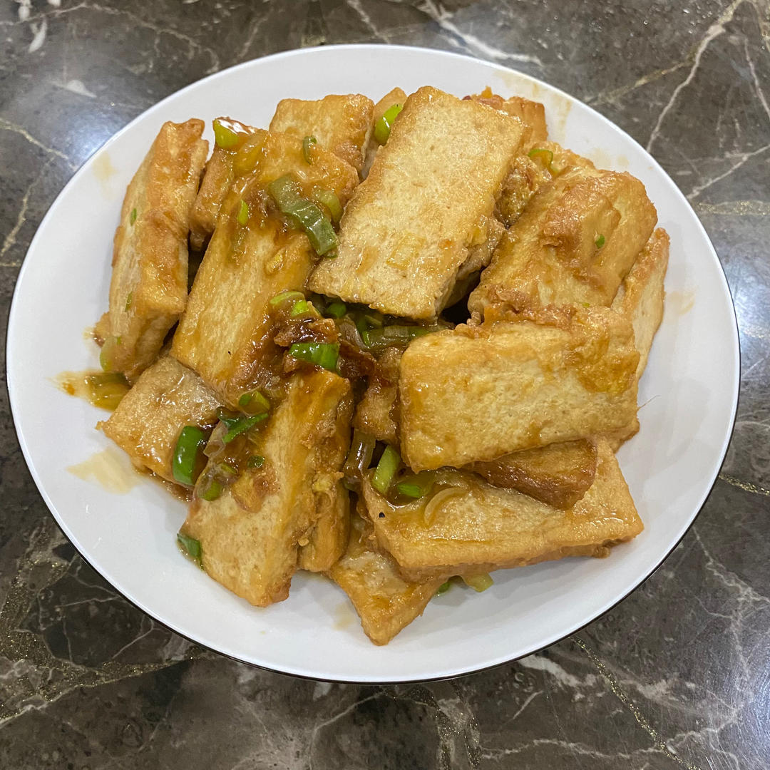 蚝油嫩豆腐