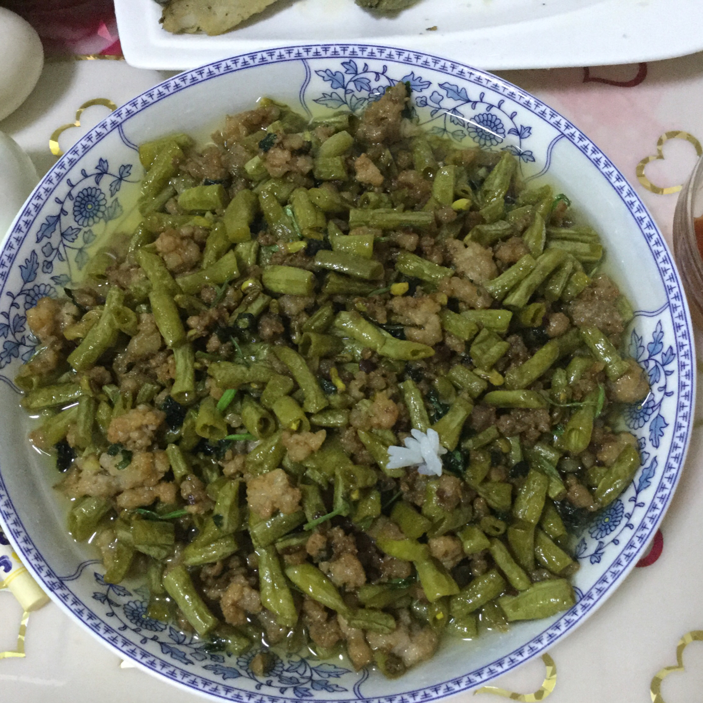 酸豆角炒肉末