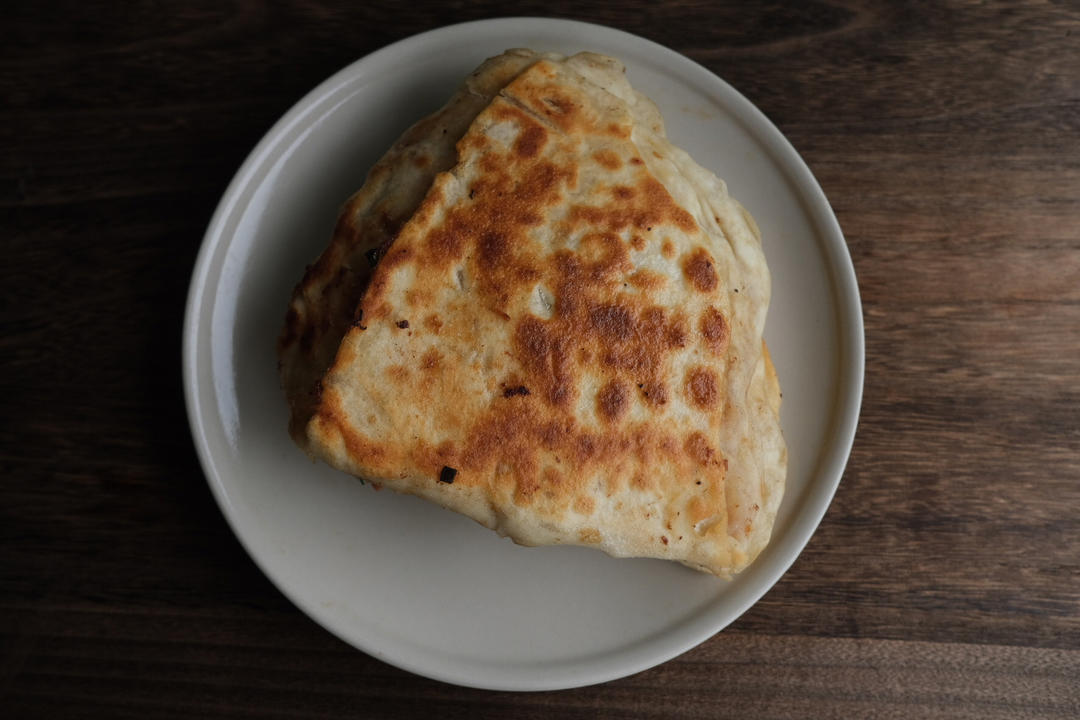 葱花牛肉饼