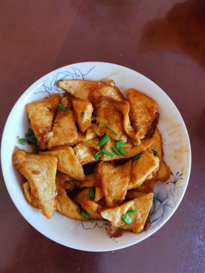 lingxuan做的焖煎豆腐