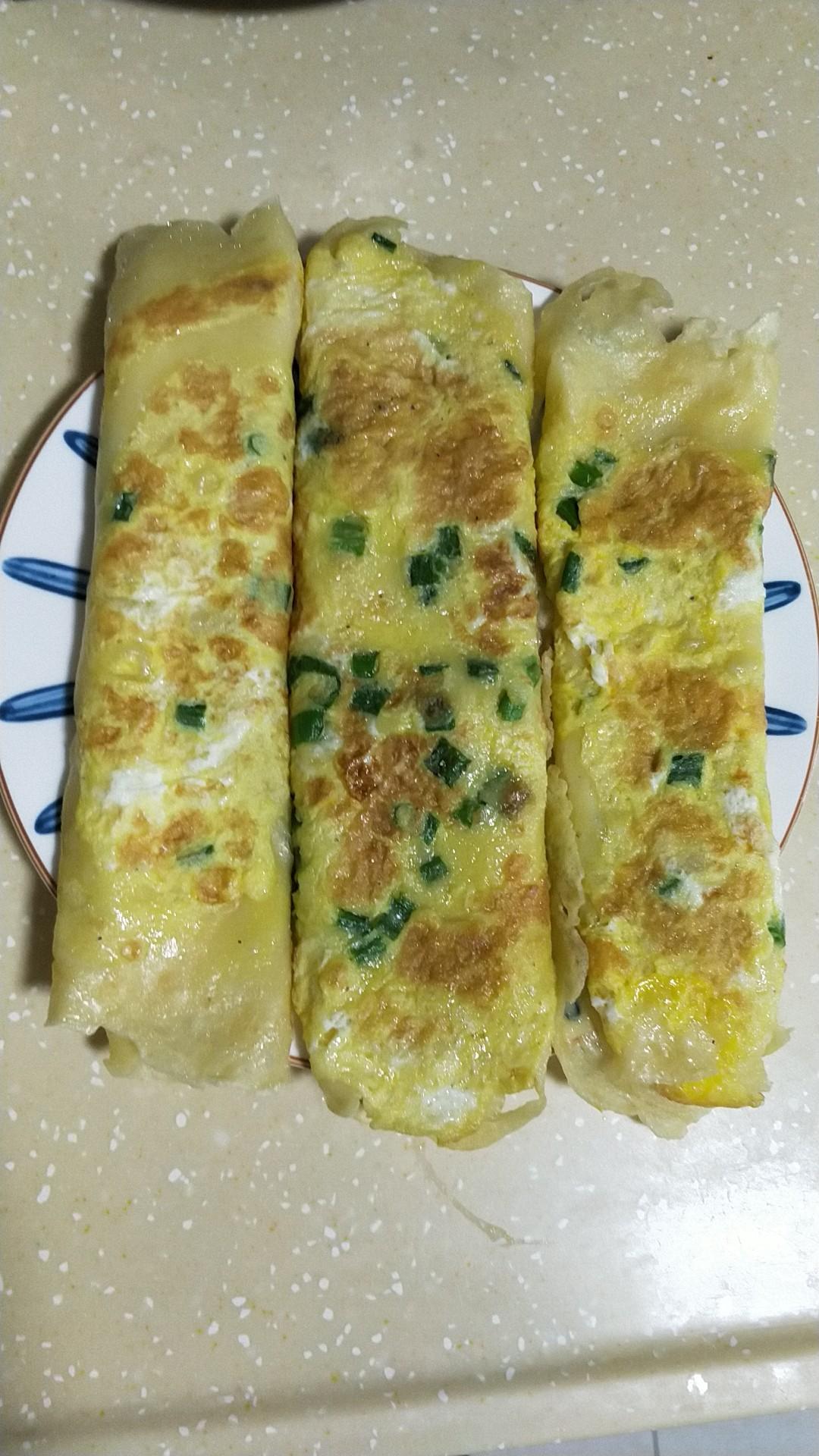 早餐香葱鸡蛋饼