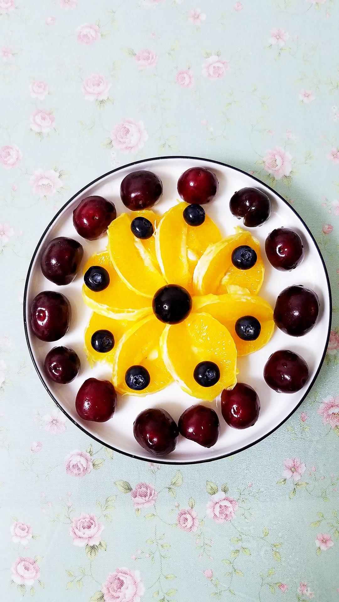 【花开富贵水果拼盘图片大全-吾家_小厨房的花开富贵水果拼盘图片】