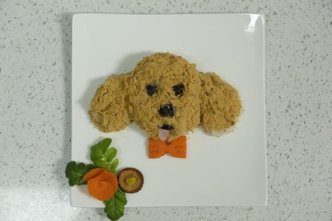 哄娃人气早餐【咸蛋黄肉松饭团】泰迪版-每天都是六一节