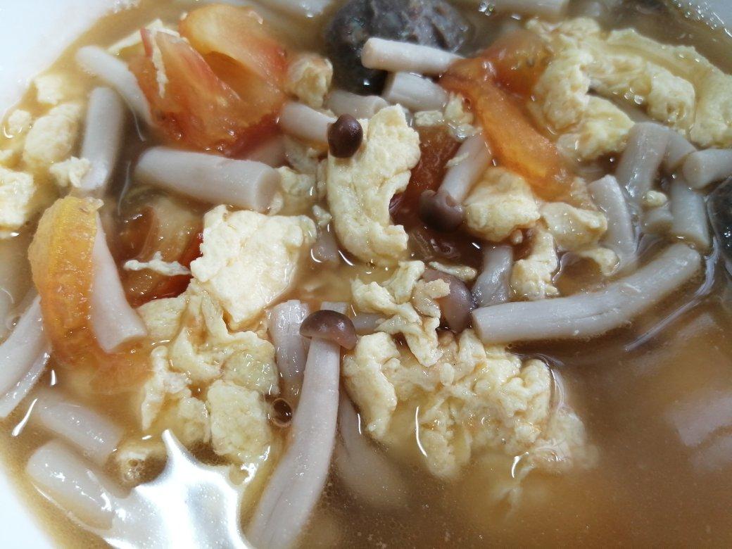 番茄菌菇鸡蛋汤