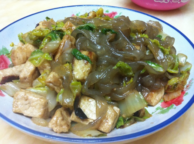 白菜豆腐炖粉条