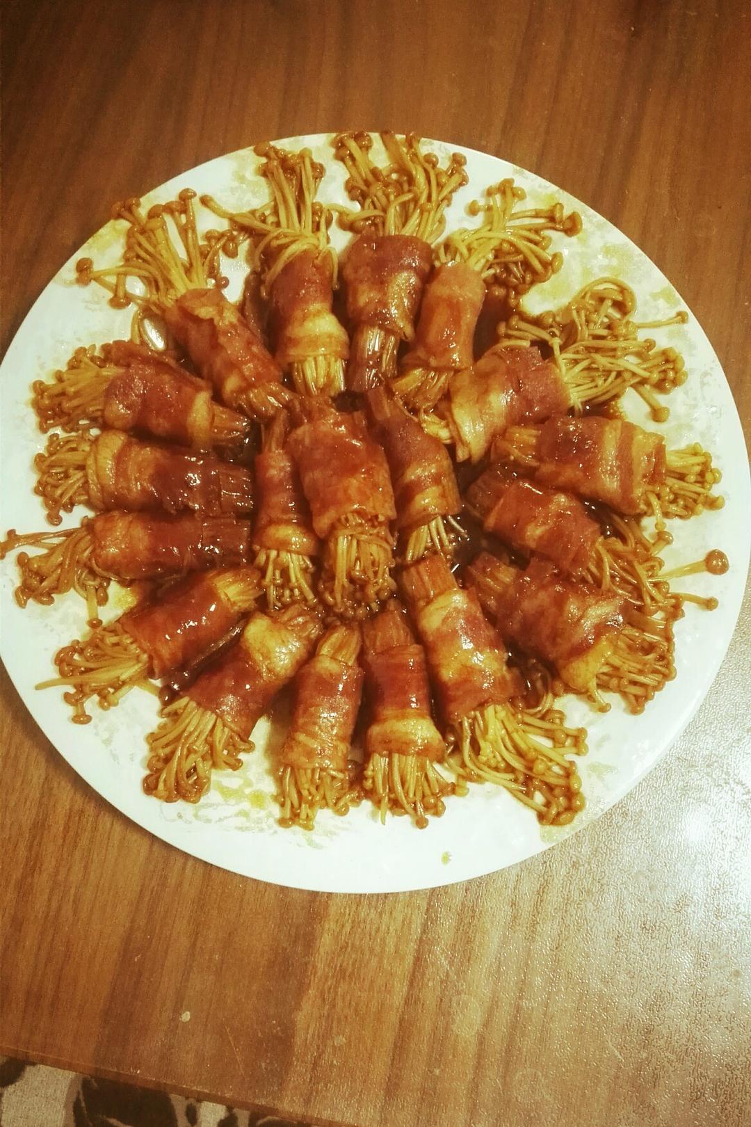 金针菇培根卷