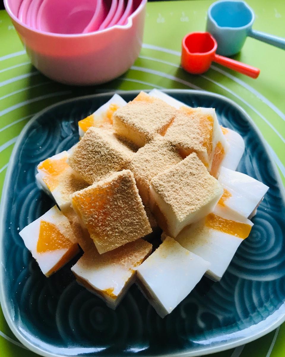 椰汁芒果奶冻