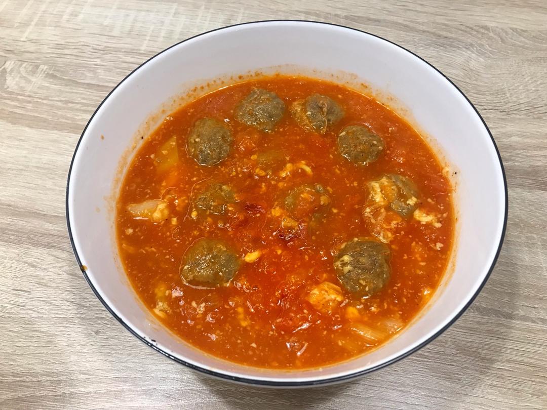 番茄牛肉丸