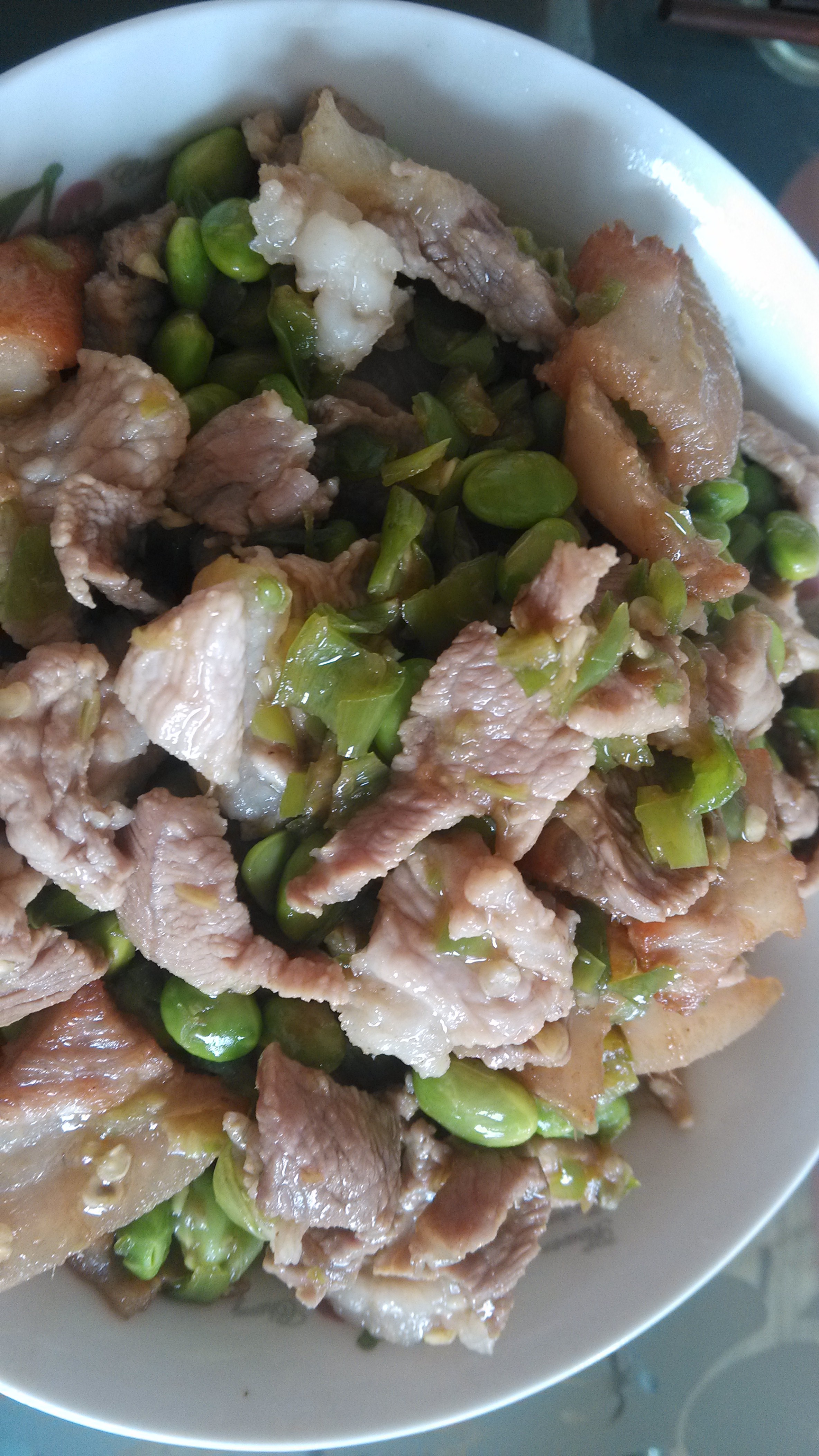 毛豆炒肉