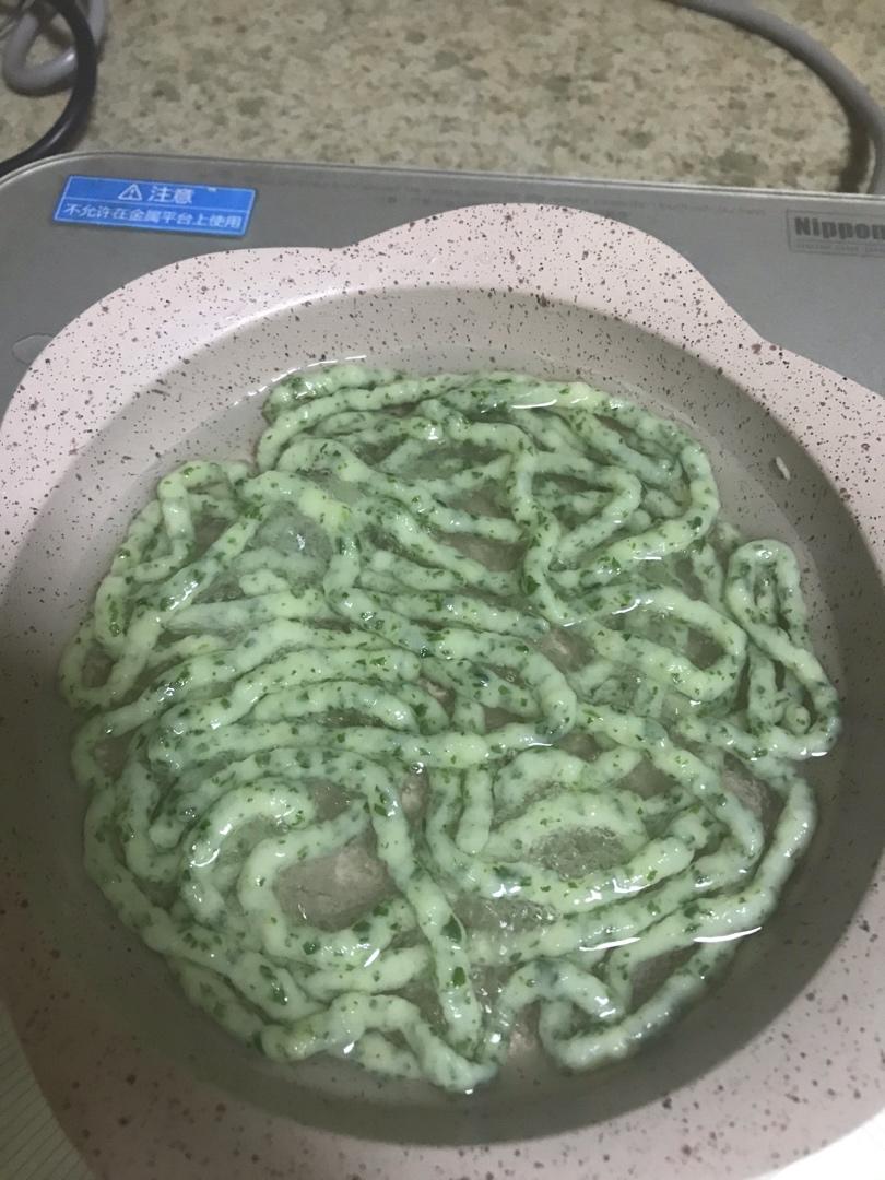 虾泥挤挤面-婴儿版、辅食