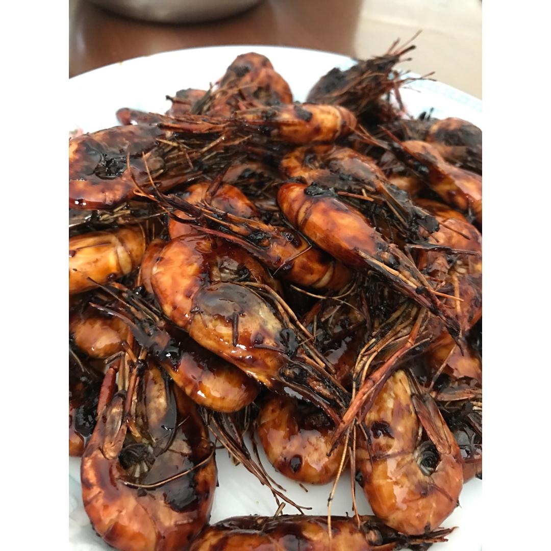 豉油皇煎虾