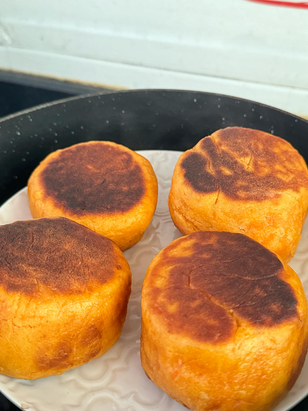 红薯发面饼（烤箱，不粘锅，电饭煲三用版）