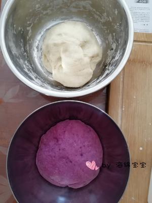 紫薯双色花卷的做法 步骤5