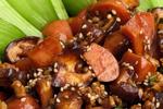 香菇肉末油菜