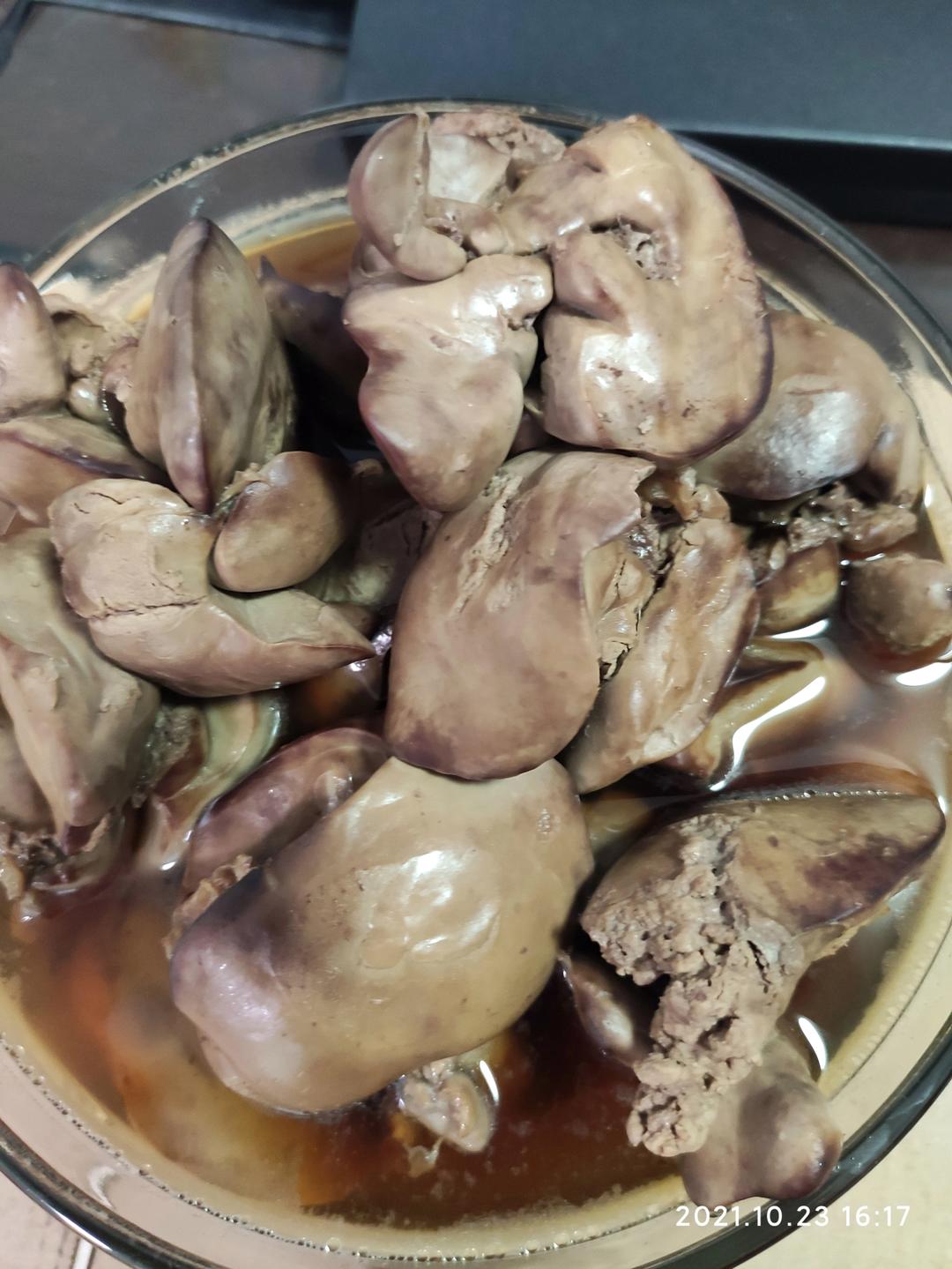 嫩卤鸡肝