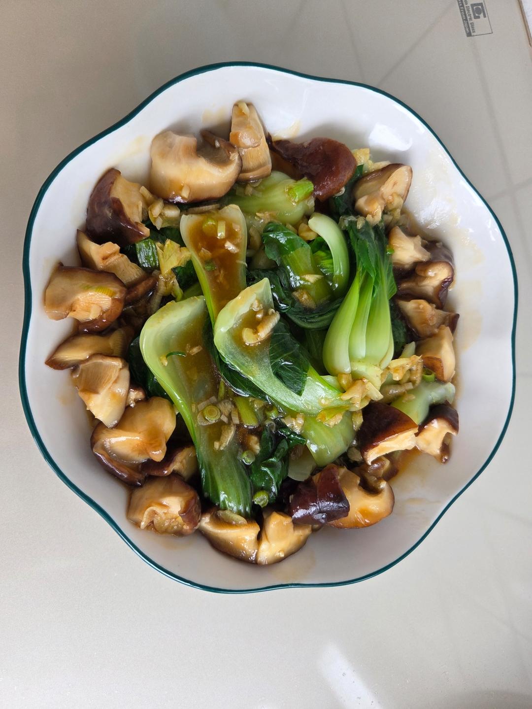 蚝油香菇油菜