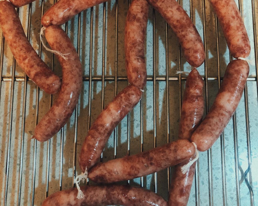 自制黑椒风味脆皮肠--多图详解手工灌肠