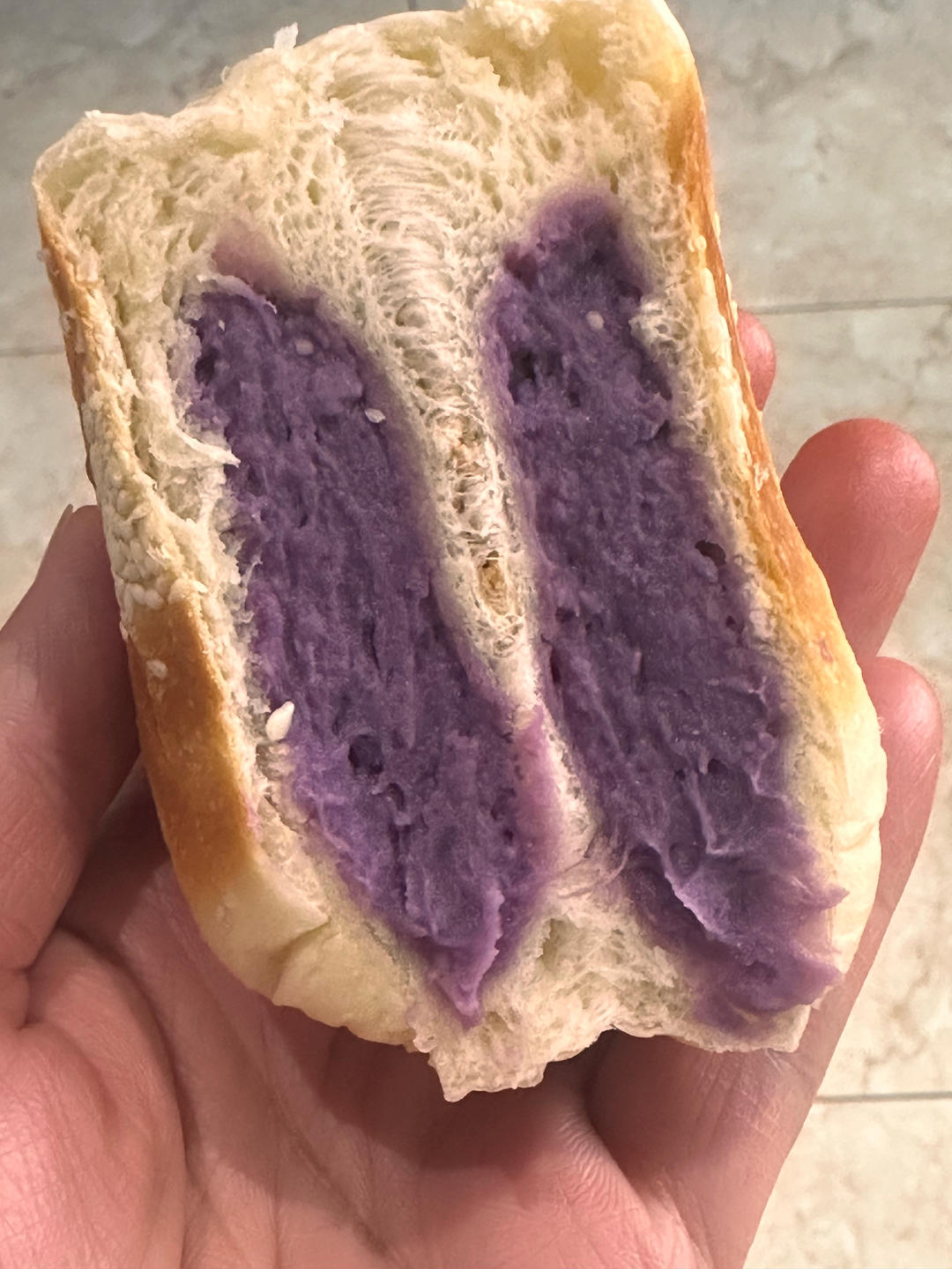 日式紫薯芋泥面包