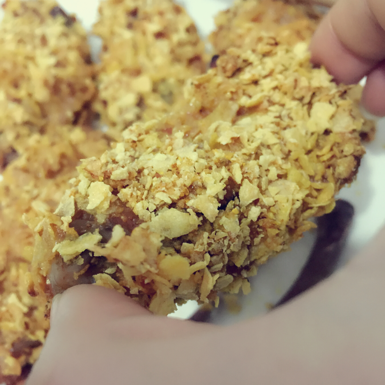 玉米片的妙用—香酥烤翅