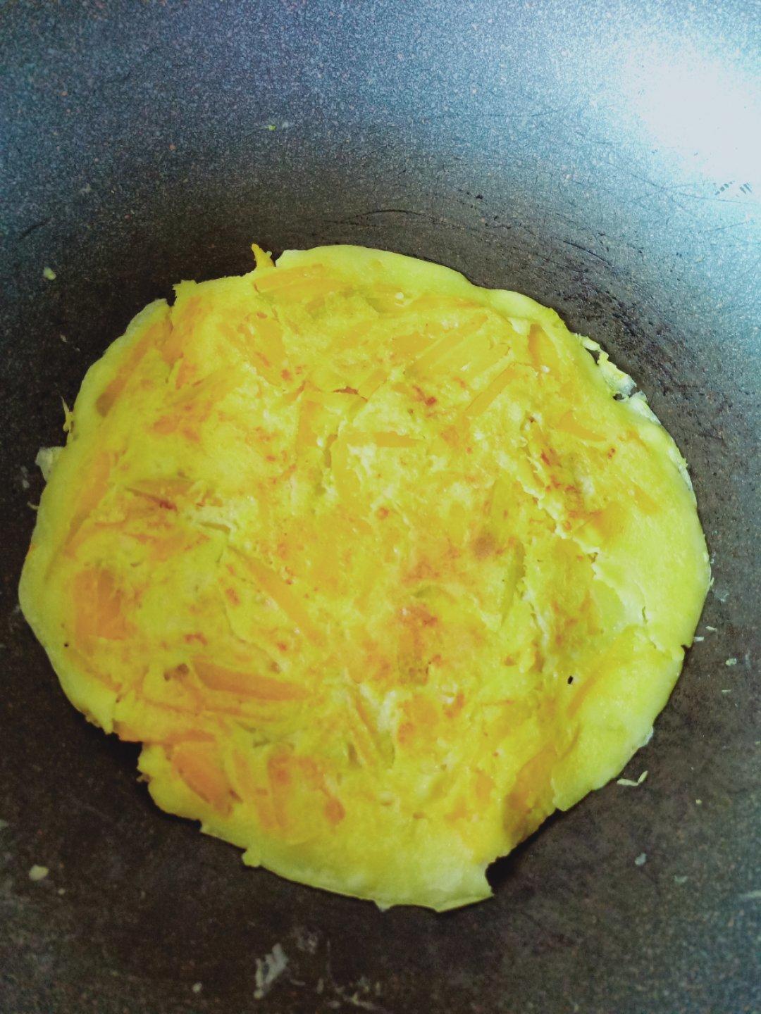 南瓜丝鸡蛋饼