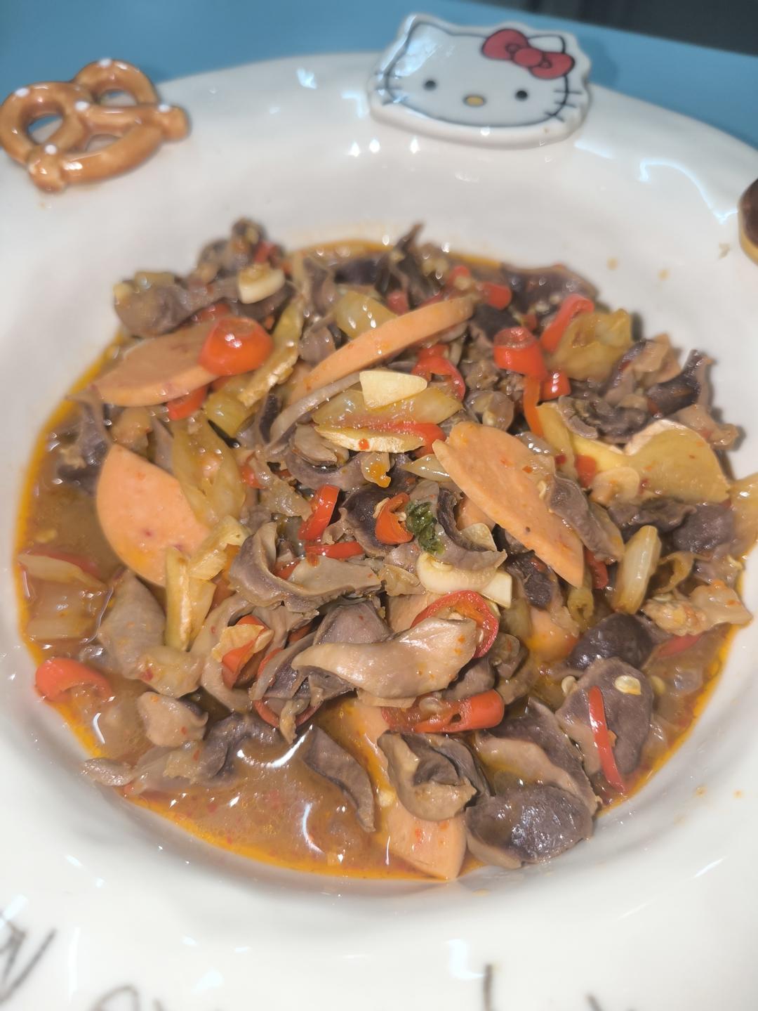 妈妈牌酸辣鸡胗
