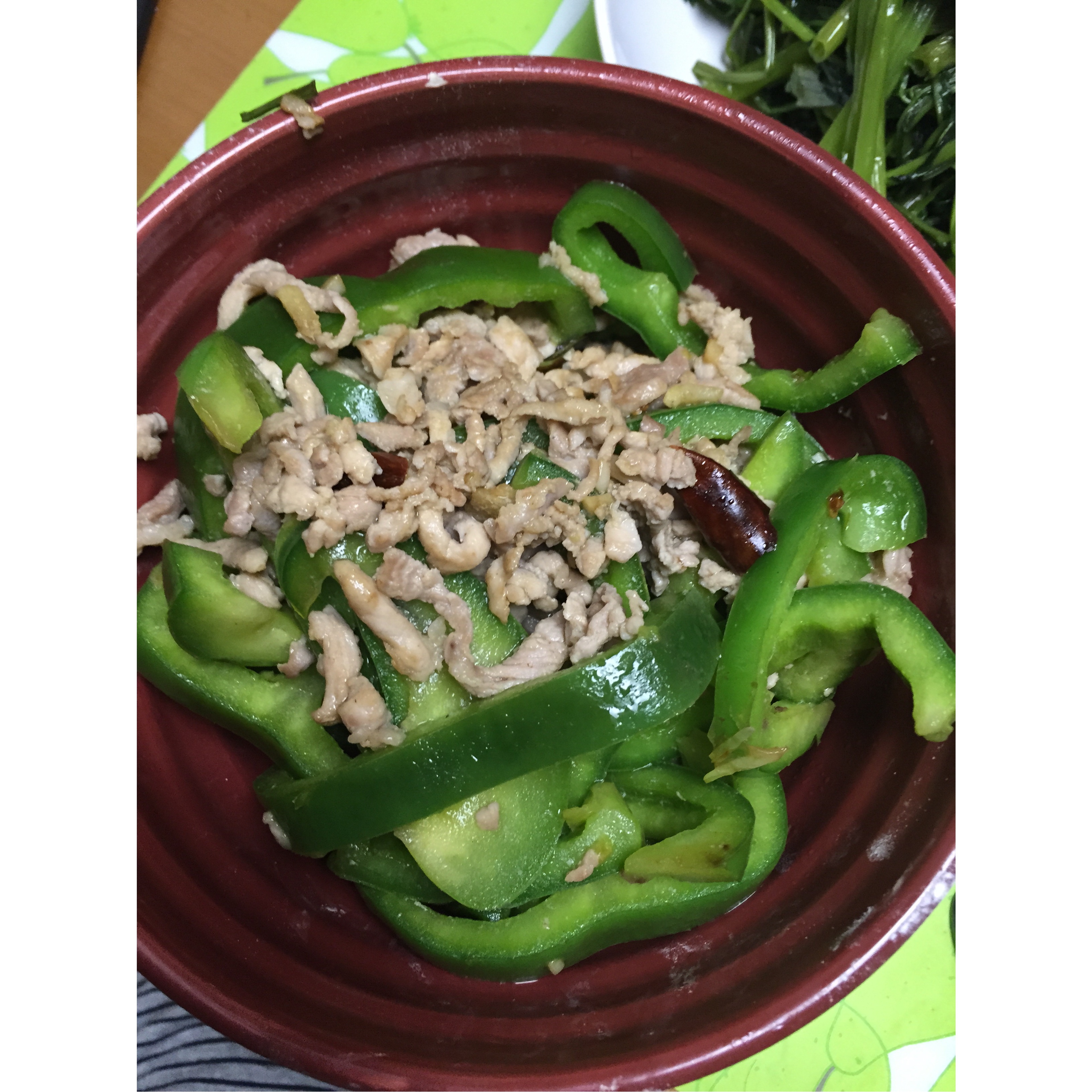 青椒炒肉丝