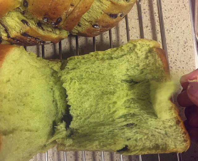 红豆抹茶吐司(波兰种)的做法