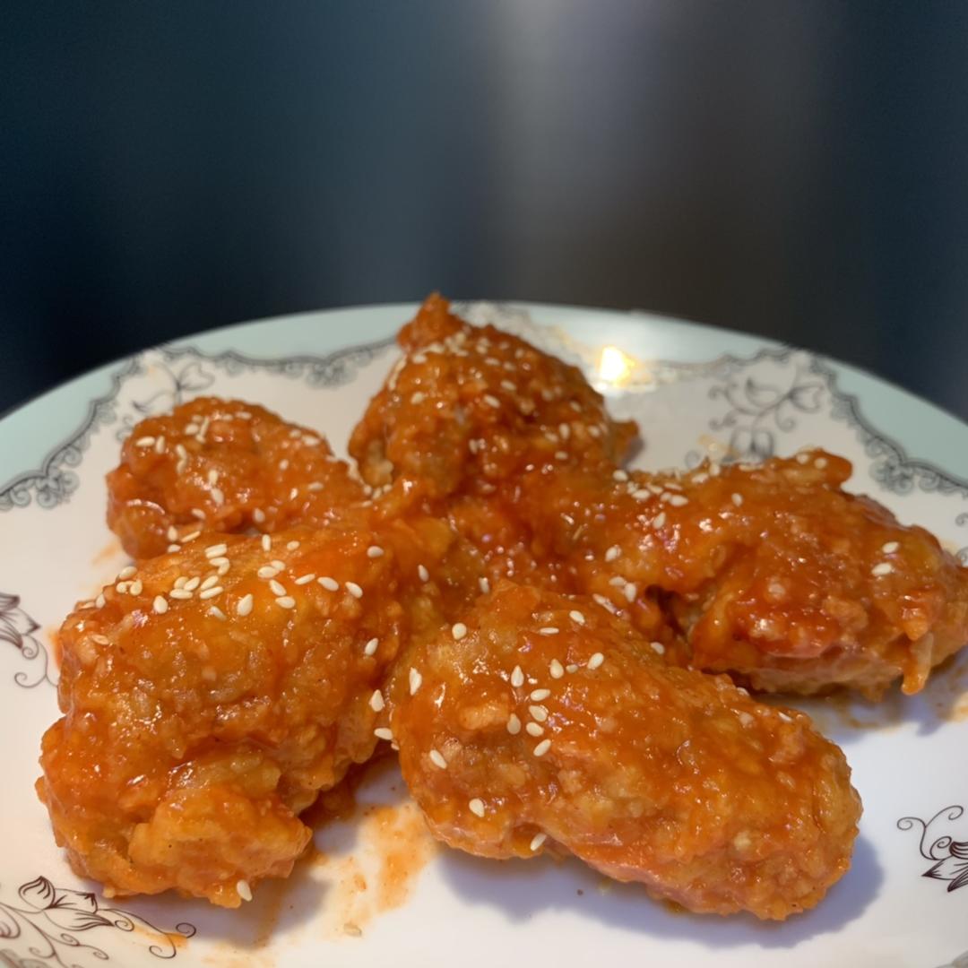 在家吃韩式炸鸡
