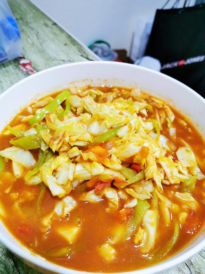 番茄圆白菜（包菜）丝