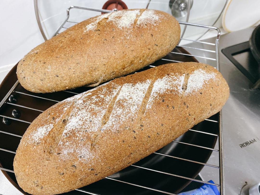 全麦·燕麦·红枣软欧 |超柔软——低卡烘焙