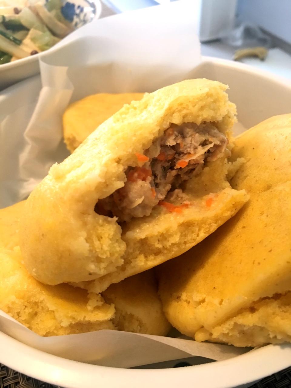减脂餐--玉米面菜团
