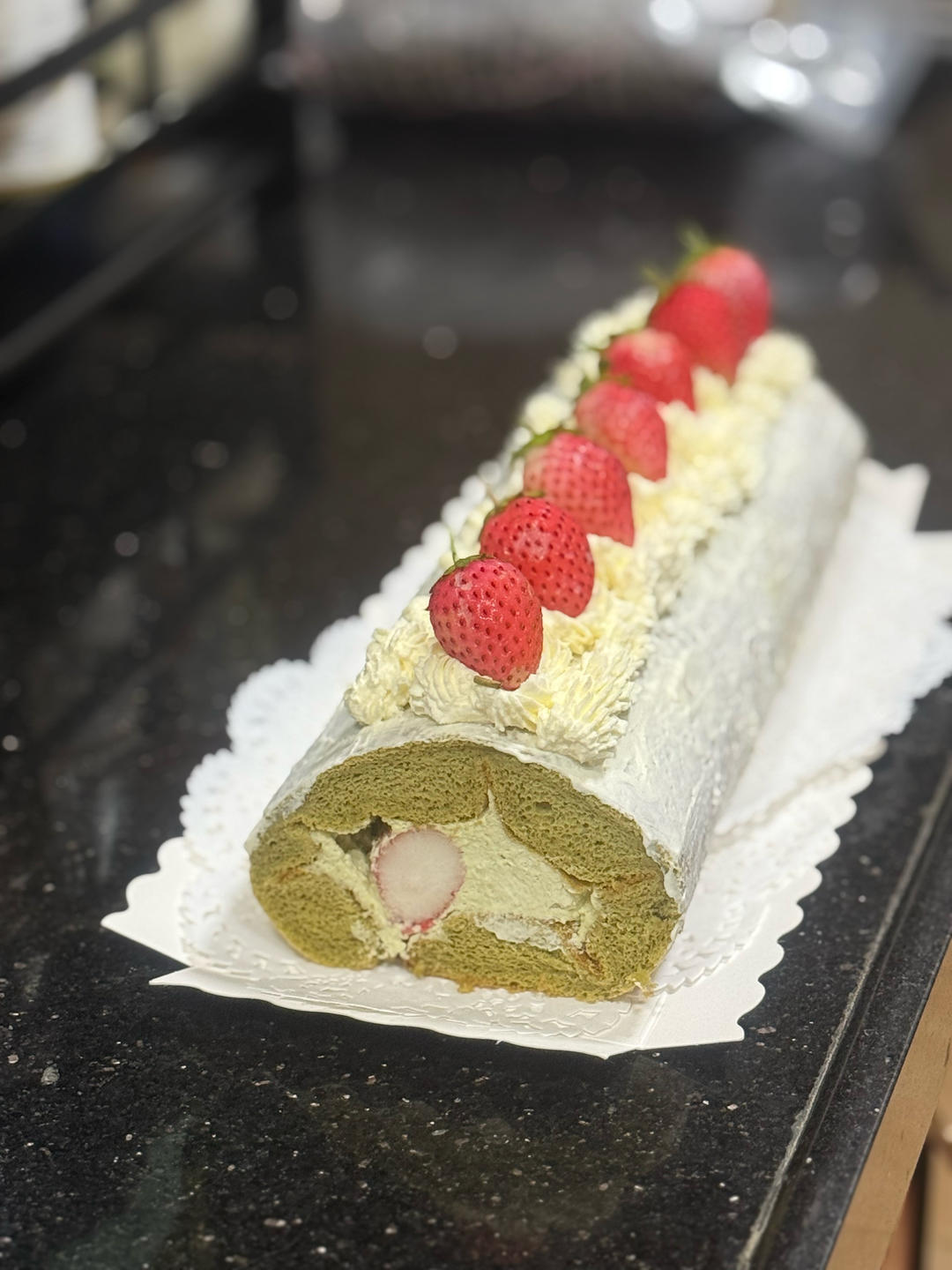 草莓🍓抹茶蛋糕卷/🍃治愈系