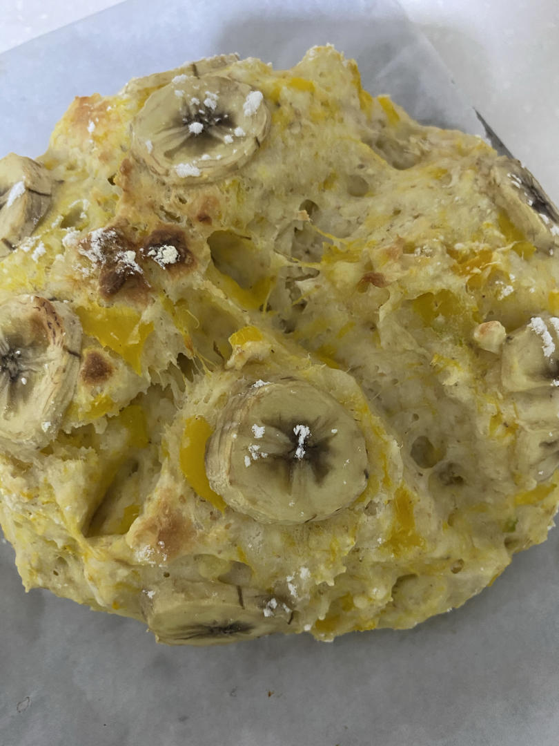 优格咸香蕉南瓜苏打面包【健康主食】