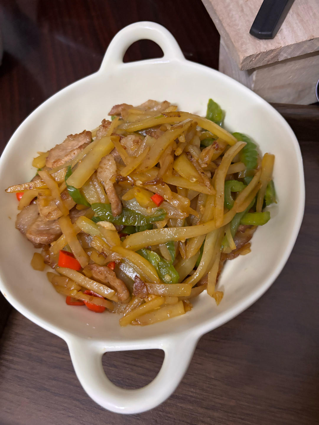 简单快手的土豆丝炒肉丝！拌饭绝绝子！！