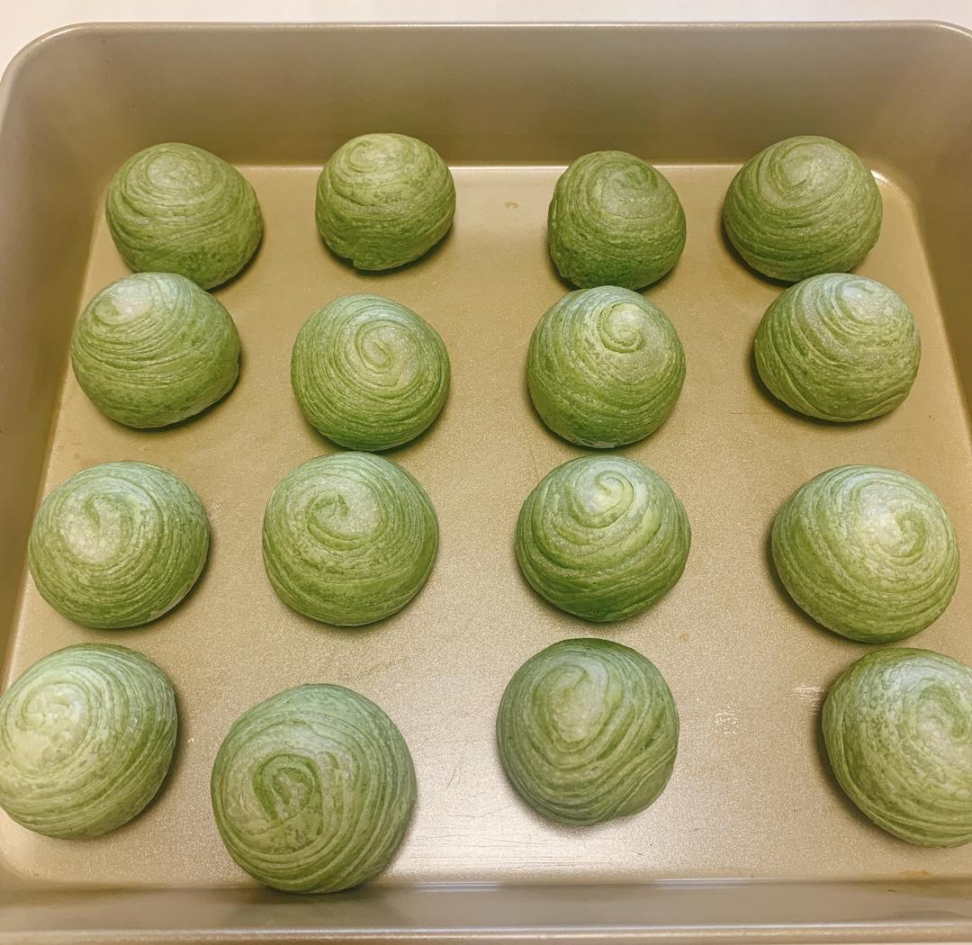 蛋黄酥~紫薯、抹茶、原味~花好月圆，中秋快乐~内附一次做六色蛋黄酥方法~