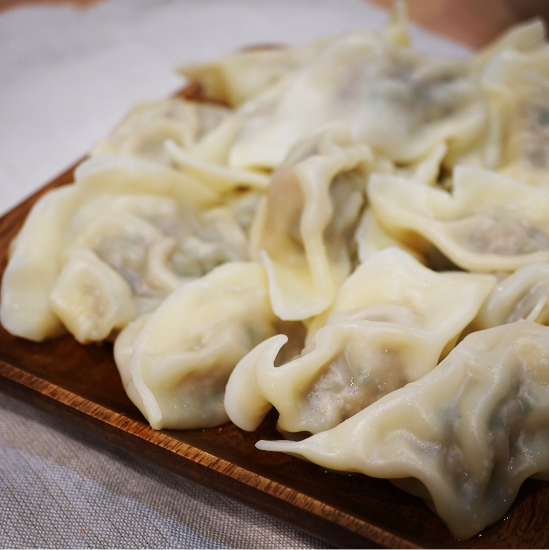 陶二狗做的香菜猪肉饺子