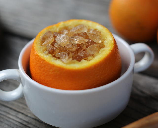 化痰止咳——冰糖蒸齐橙的做法