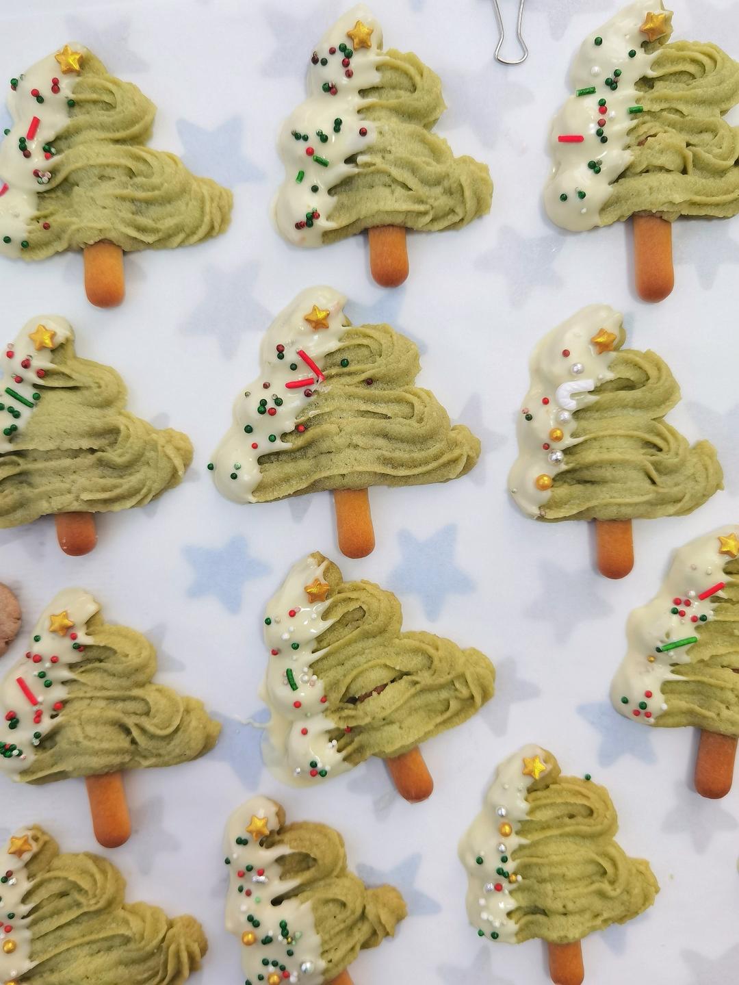 圣诞主题挤花曲奇