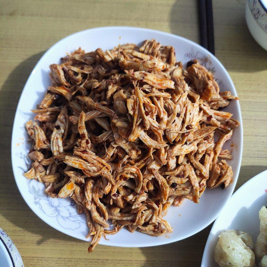 凉拌鸡丝（新手减肥餐）