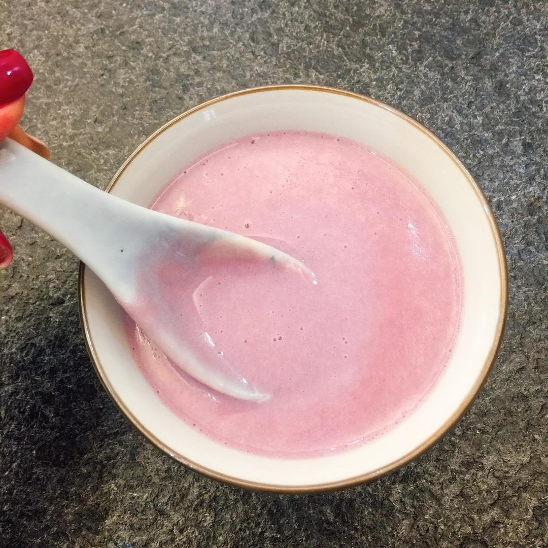 感受幸福从自制开始——紫薯燕麦豆浆